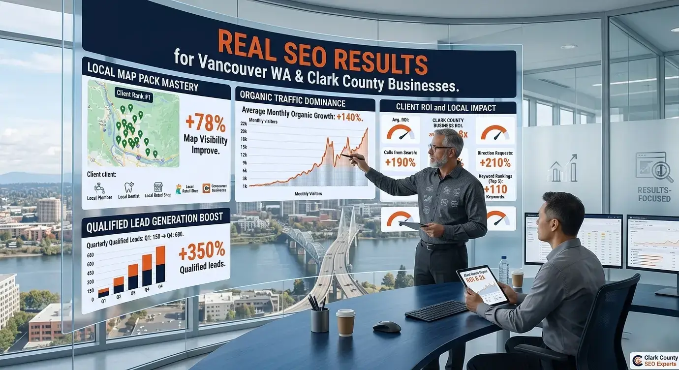 Professional SEO company in Vancouver Washington providing search engine optimization services, local SEO, keyword research, content marketing, and Google ranking improvements for businesses.