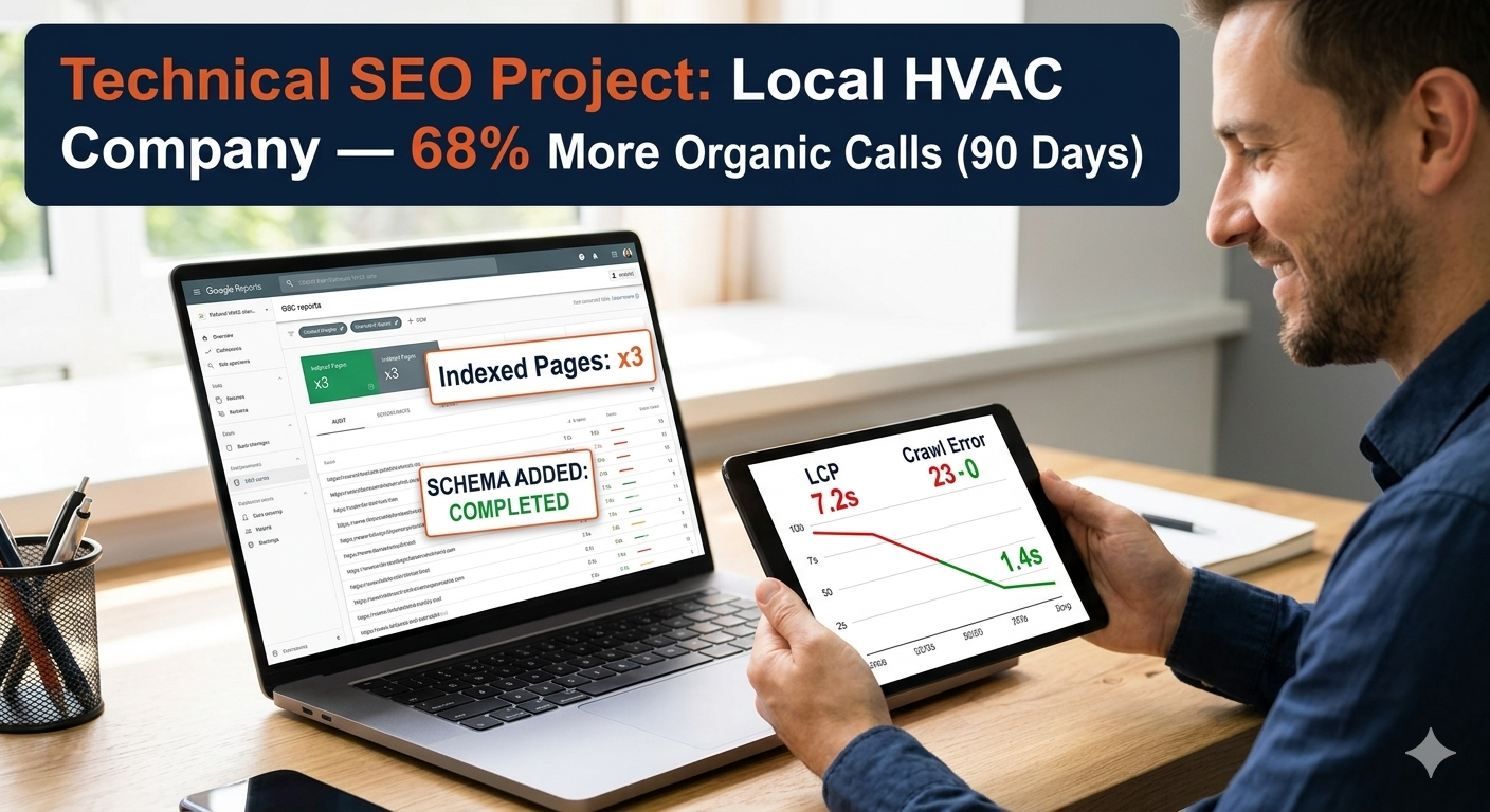 Technical SEO audit services in Vancouver WA identifying website performance issues, crawl errors, indexing problems, and search engine optimization opportunities.