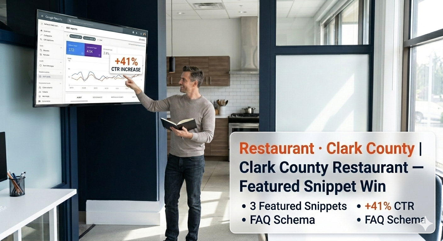 Technical SEO expert in Vancouver WA analyzing website performance, search rankings, and optimization data on a digital dashboard.