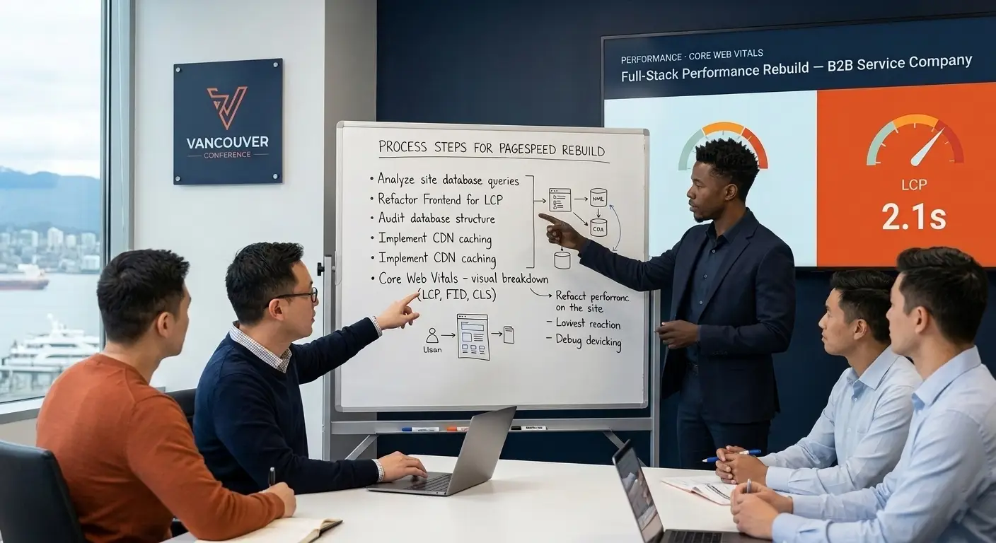 Front-end web developer working on responsive website design in Vancouver, Washington, focused on modern UI development and clean code structure