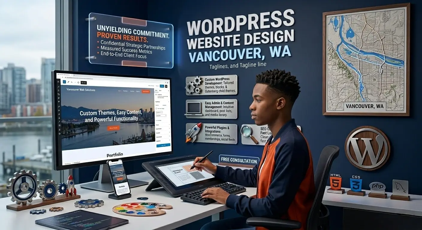 Web Designer Vancouver WA creating custom modern websites for businesses